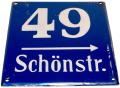 das Bild zu 'street number' auf Deutsch